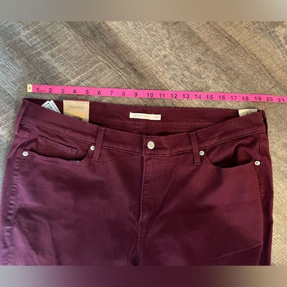Levi's Plus Classic Straight Jeans Windsor Wine- Size 20W - Picture 11 of 13